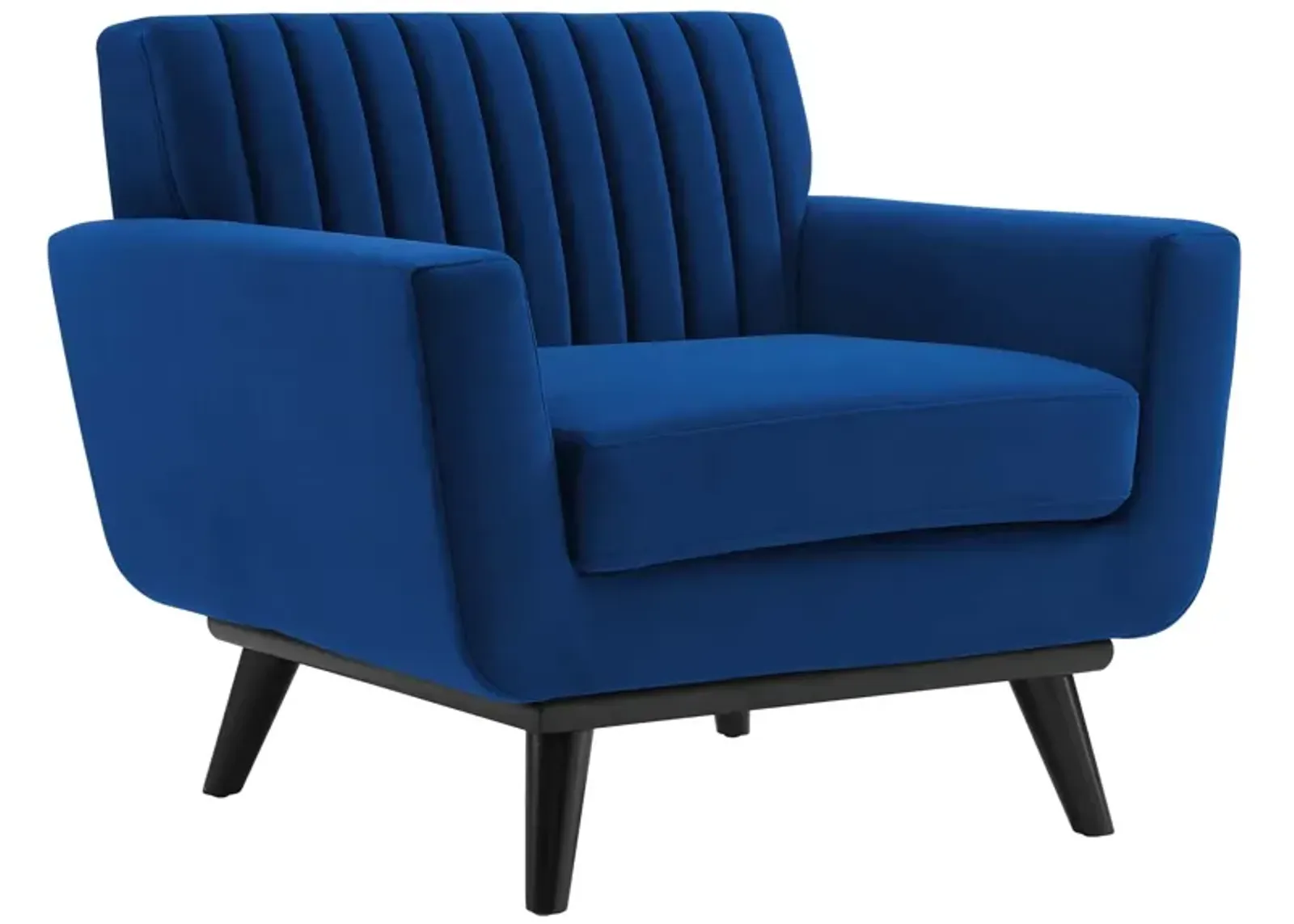 Engage Channel Tufted Performance Velvet Armchair