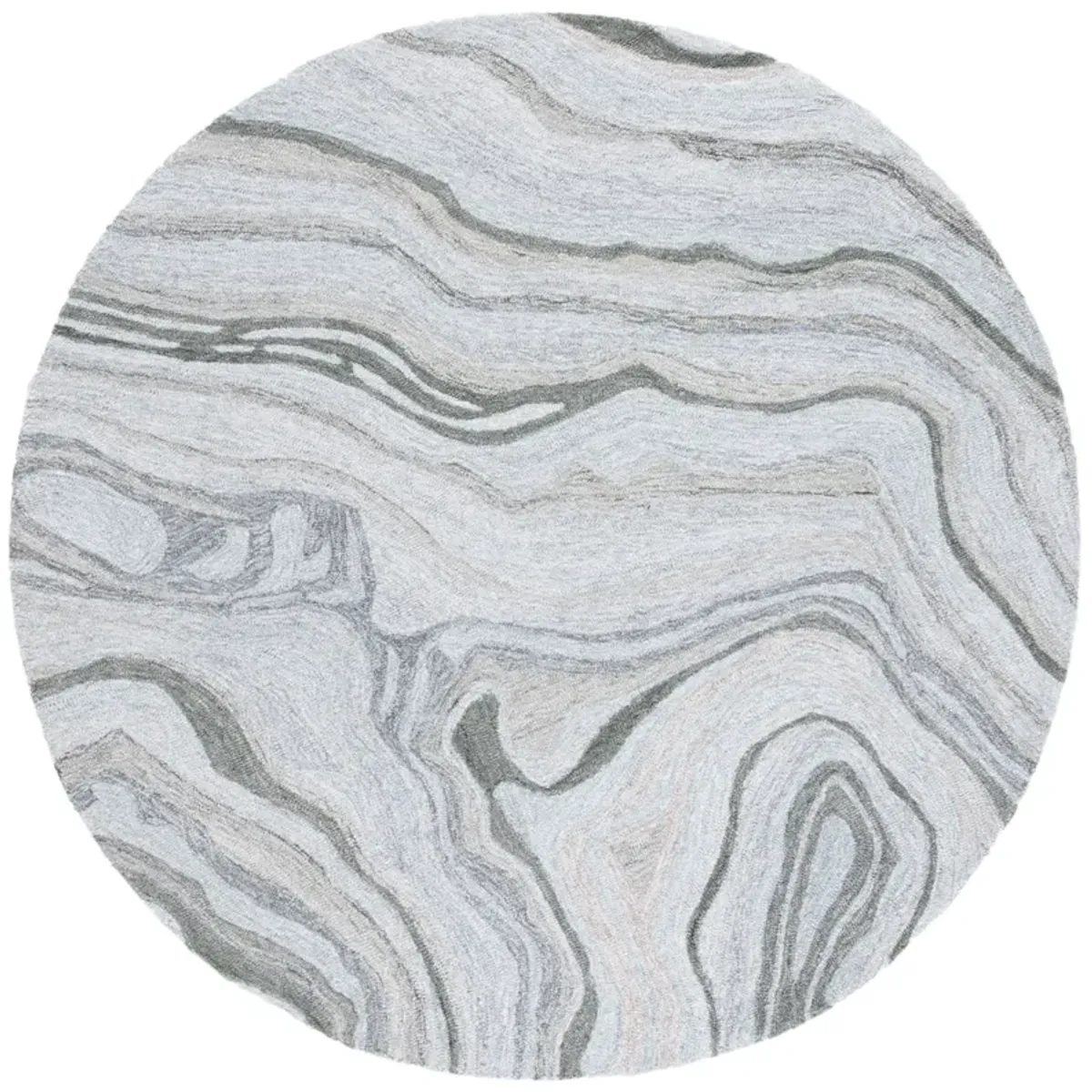 RENEWAL 501 GREY 6' x 6' Round Round Rug