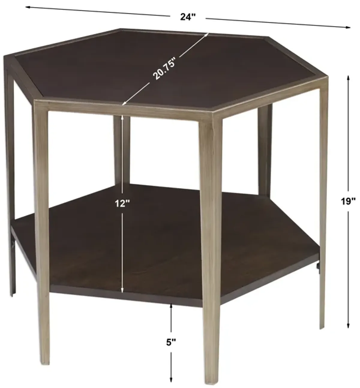 Alicia Geometric Accent Table