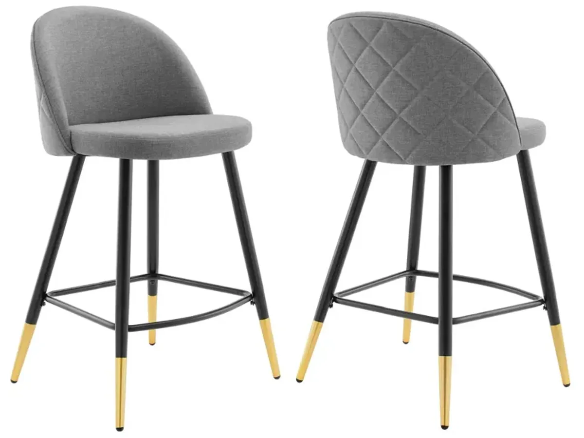 Cordial Fabric Counter Stools - Set of 2