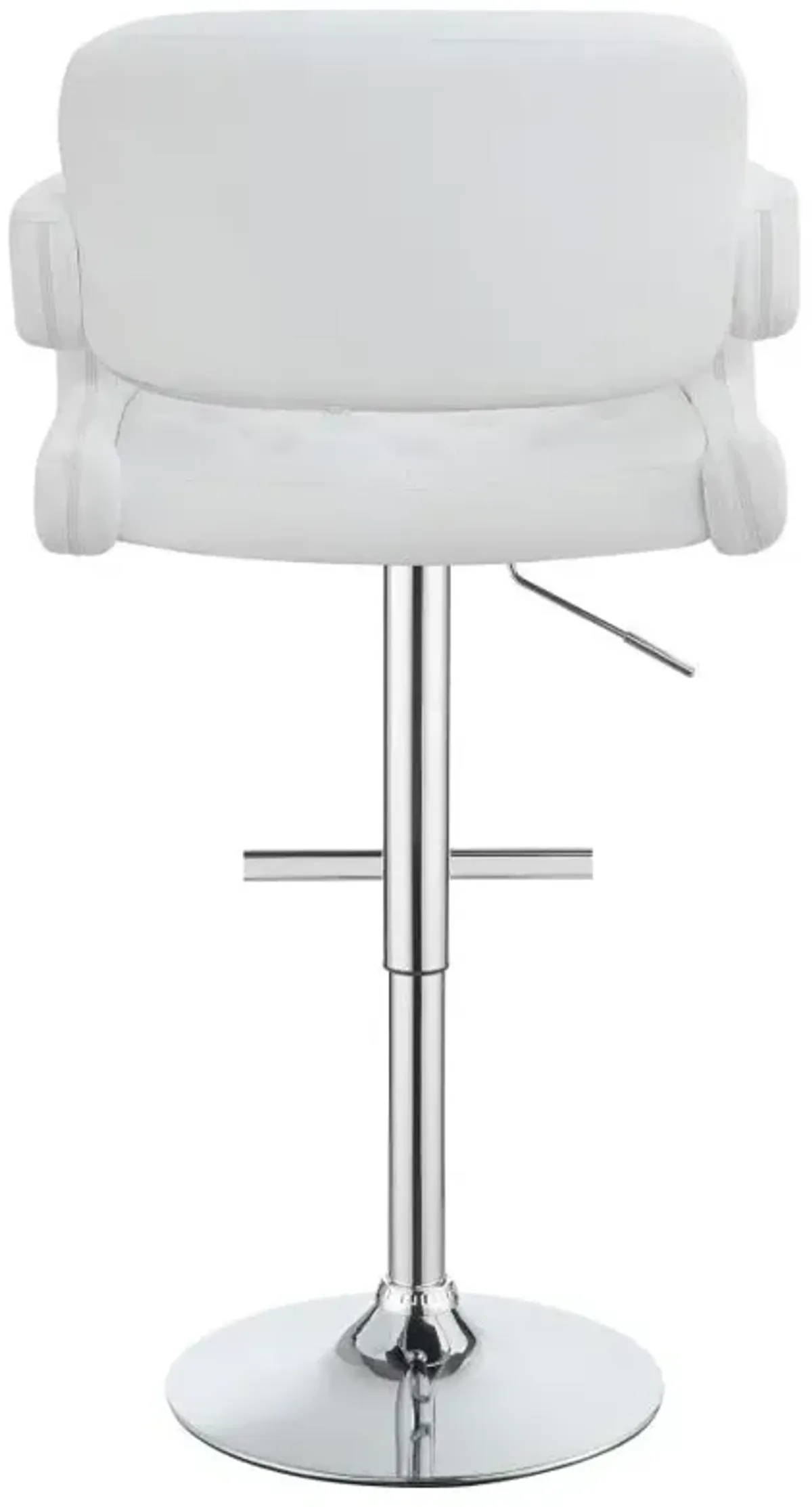 Brandi Adjustable Bar Stool Chrome and White