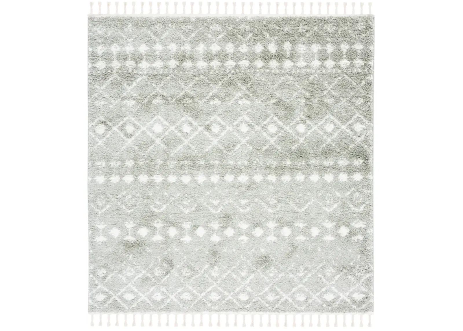 BERBER FRINGE SHAG 516 SAGE  3' x 3' Square Square Rug