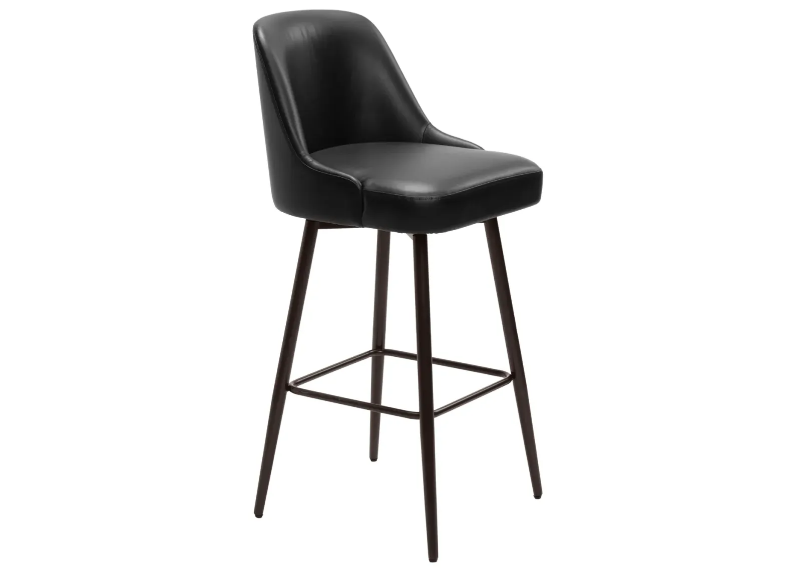 Keppel Swivel Barstool Black & Bronze