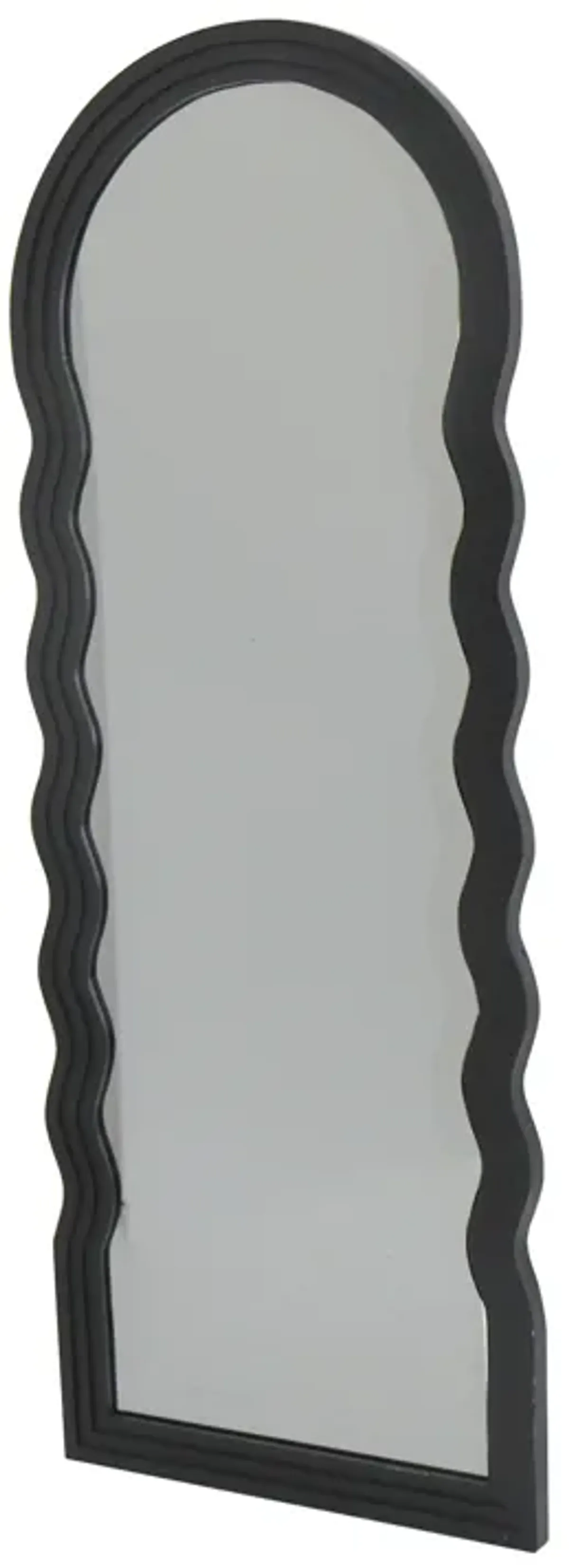 24x64 Layered Curvy Leaner Mirror, Black