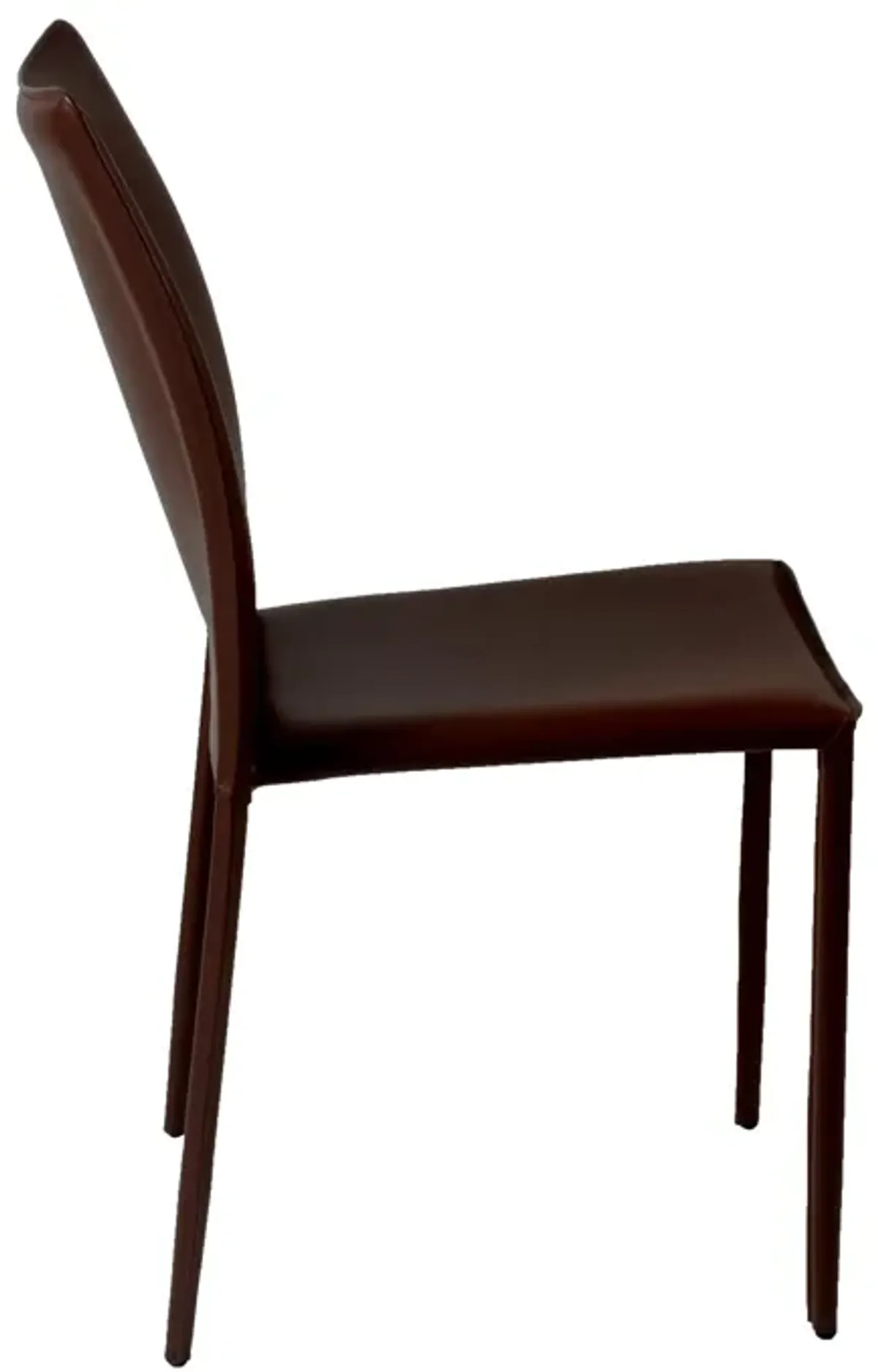 Dalia Stacking Side Chair in Brown - Set of 2