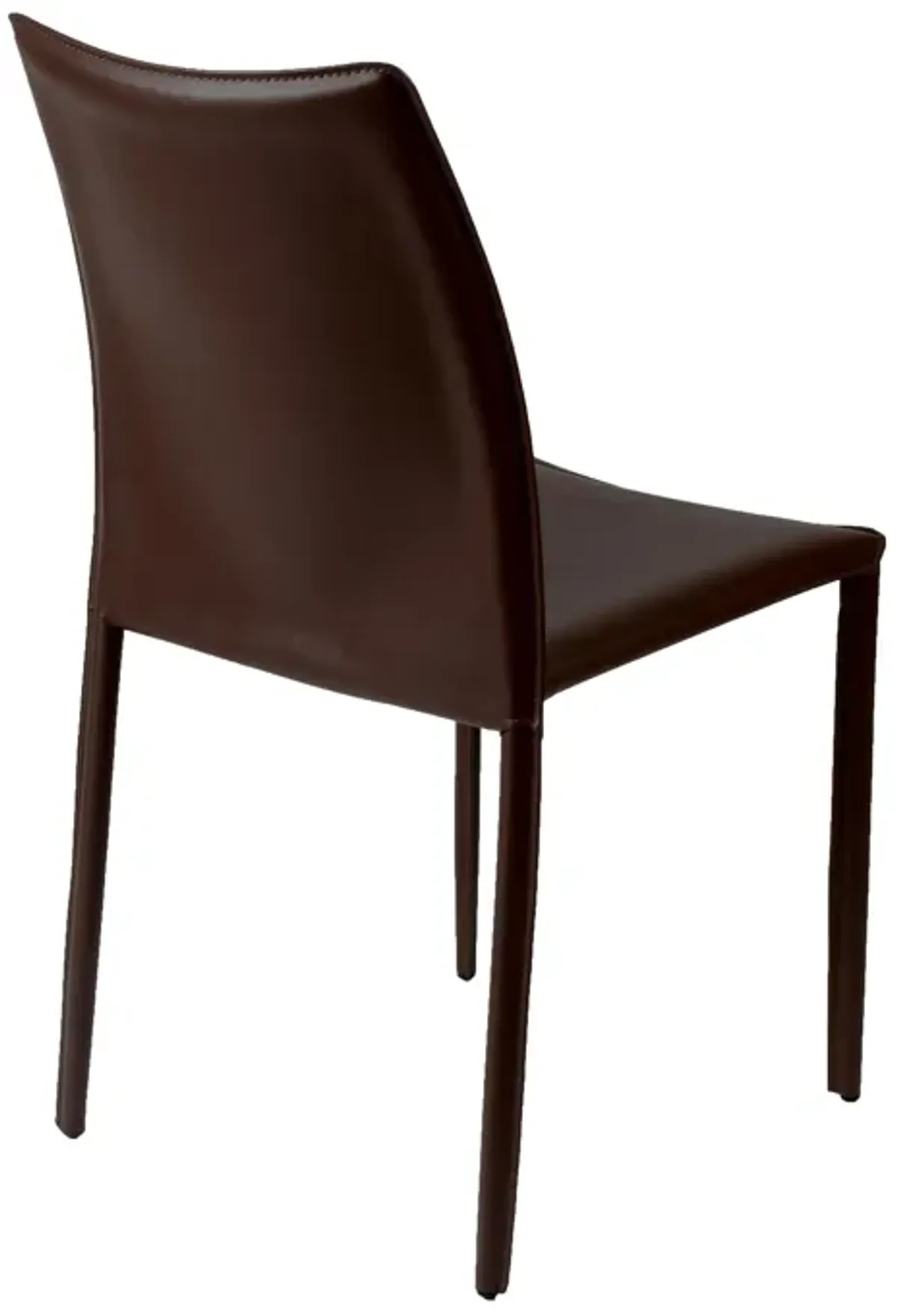 Dalia Stacking Side Chair in Brown - Set of 2