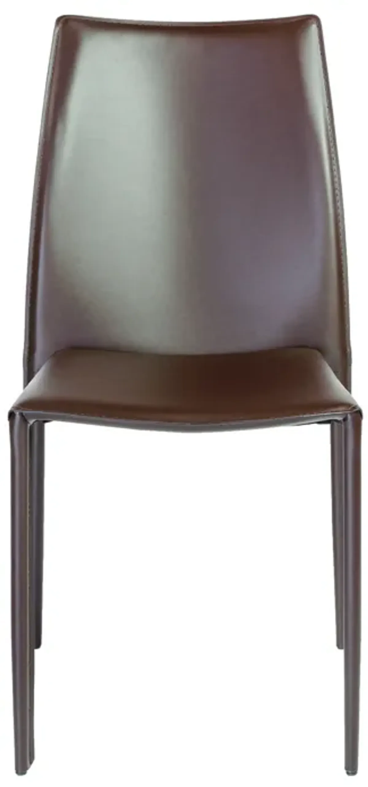 Dalia Stacking Side Chair in Brown - Set of 2