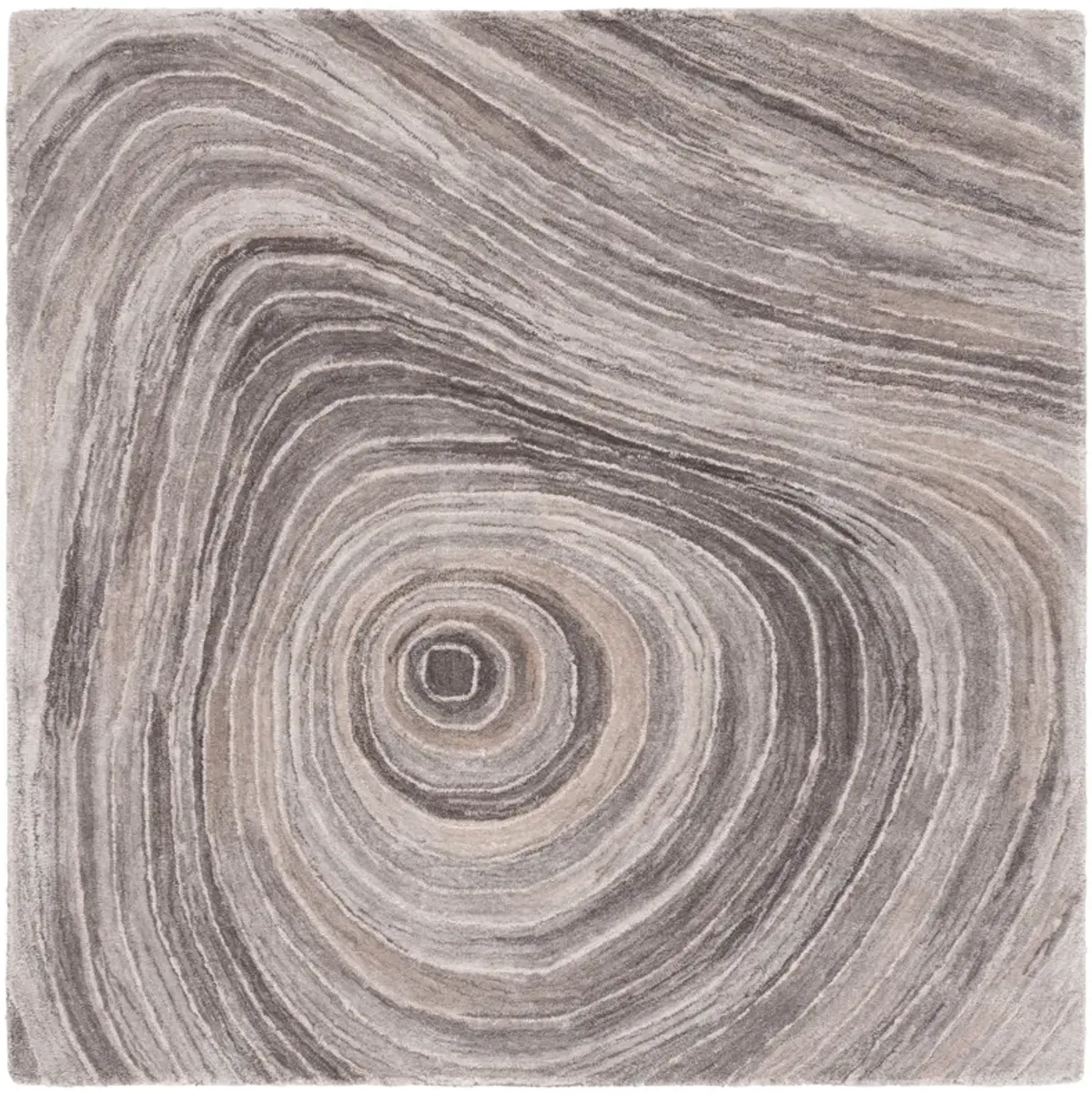 ABSTRACT Hand Tufted 6' x 6' Square area rug