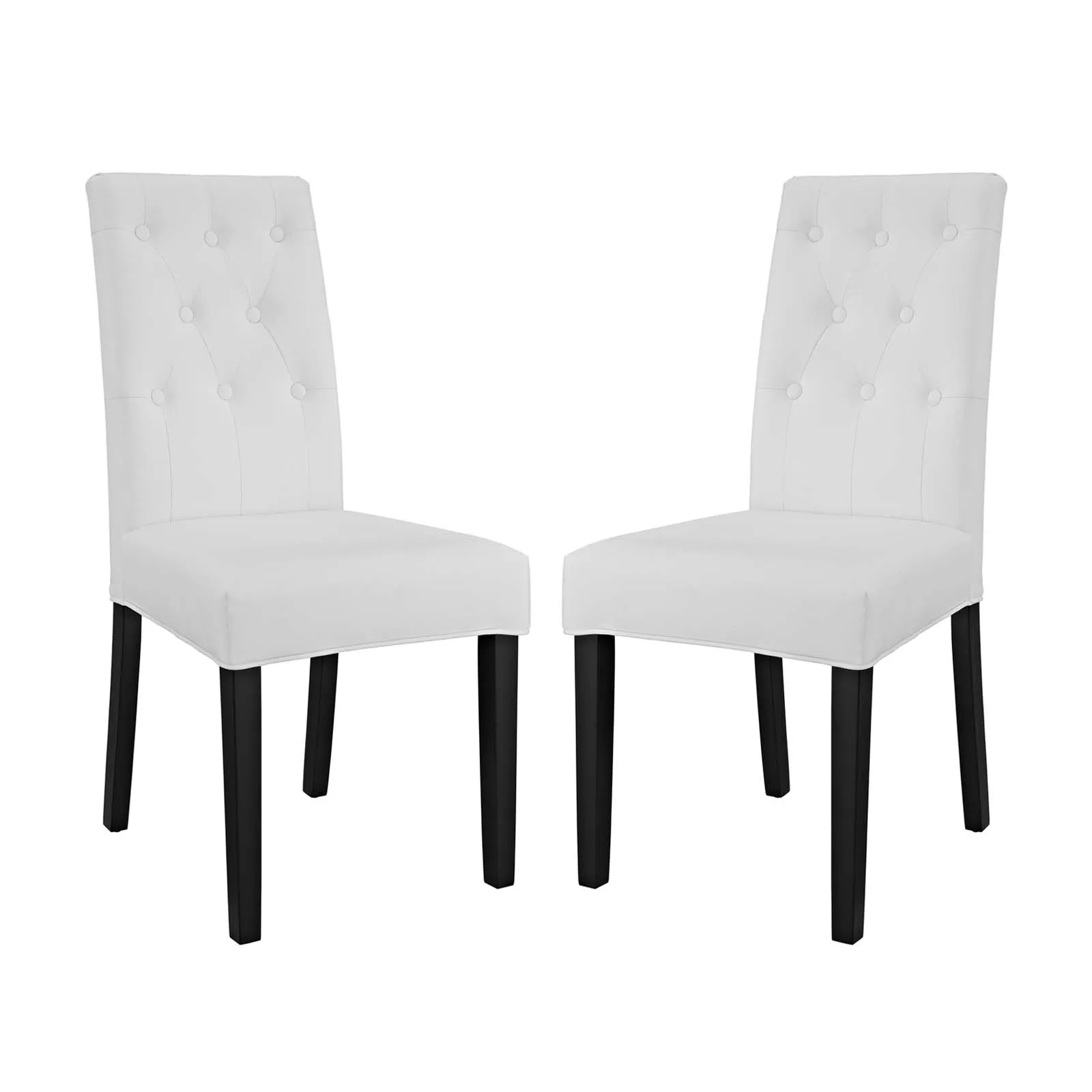 Confer Dining Side Chair Vinyl Set of 2