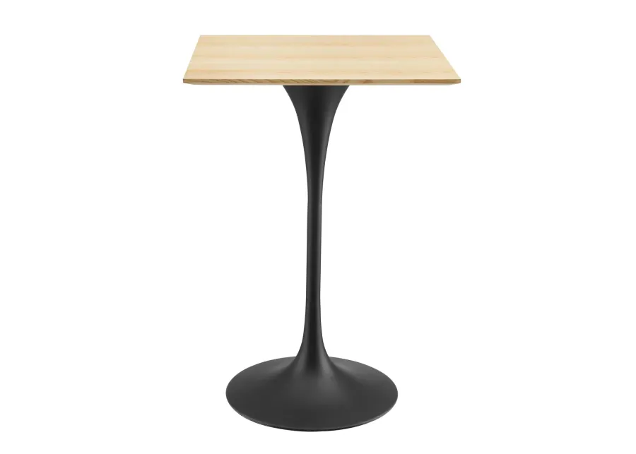 Lippa 28" Square Wood Bar Table