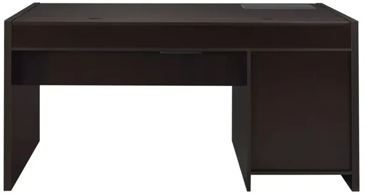 Halston 3-drawer Connect-it Office Desk Cappuccino