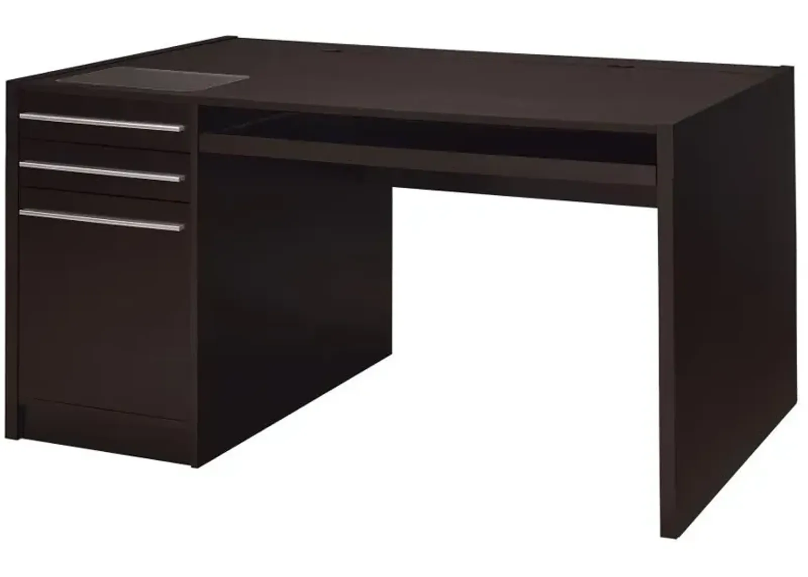 Halston 3-drawer Connect-it Office Desk Cappuccino