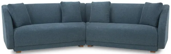 Fraser 2 Piece Modular Sofa Deep Blue