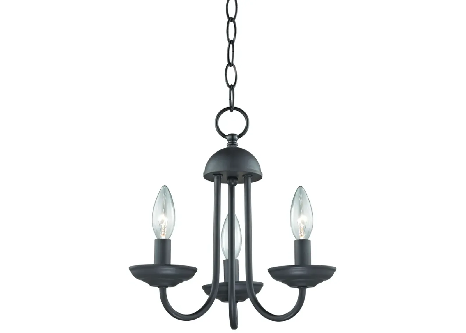 Williamsport 12" Wide 3-Light Chandelier - Oil Rubbed Bronze