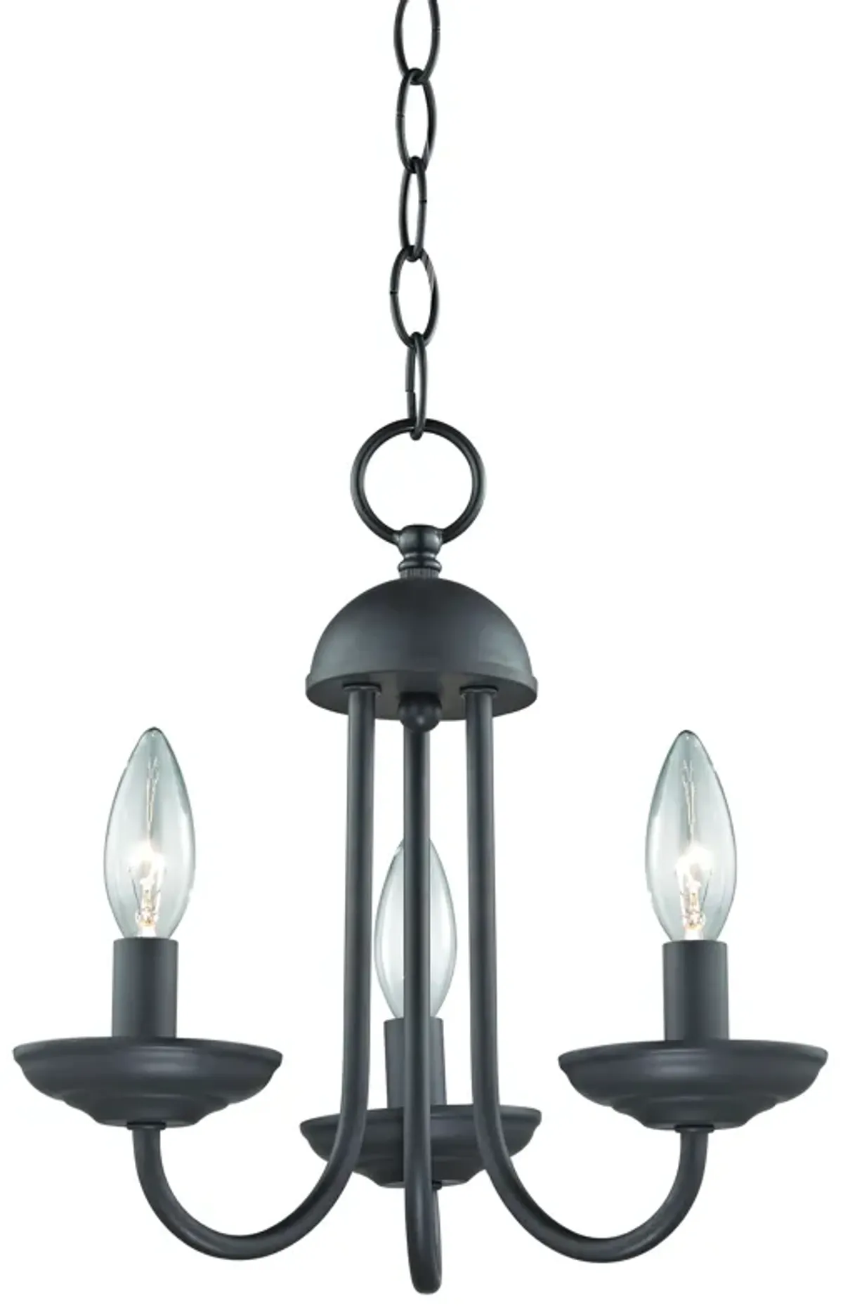 Williamsport 12" Wide 3-Light Chandelier - Oil Rubbed Bronze