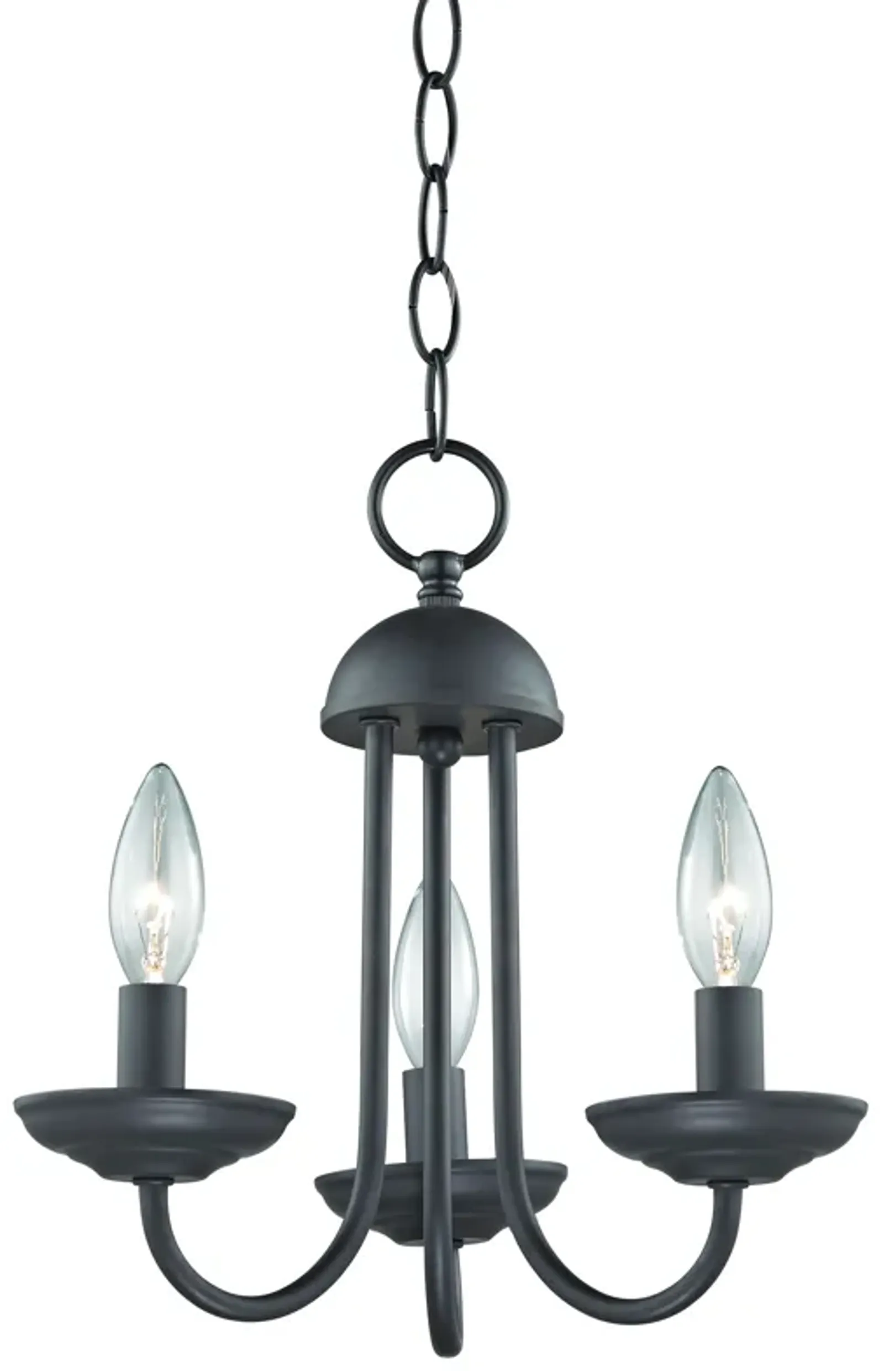 Williamsport 12" Wide 3-Light Chandelier - Oil Rubbed Bronze