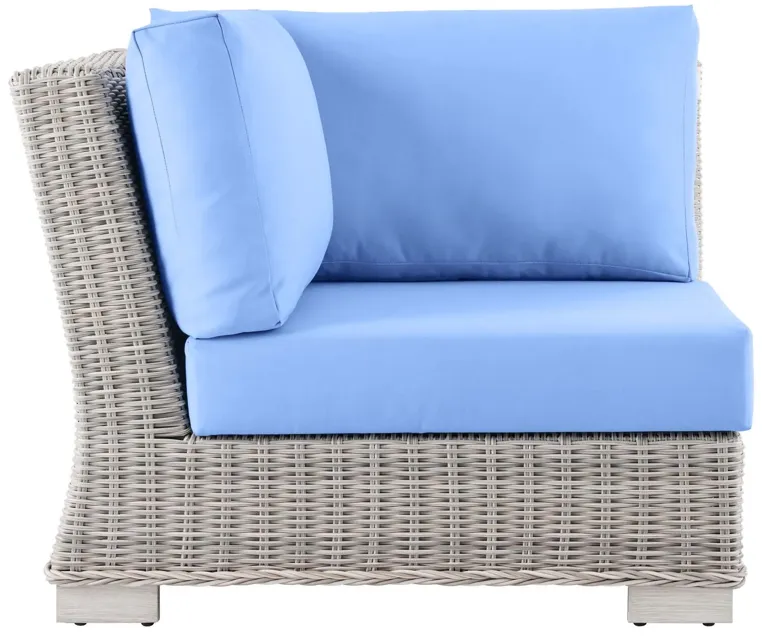 Conway Outdoor Patio Wicker Rattan Corner Chair