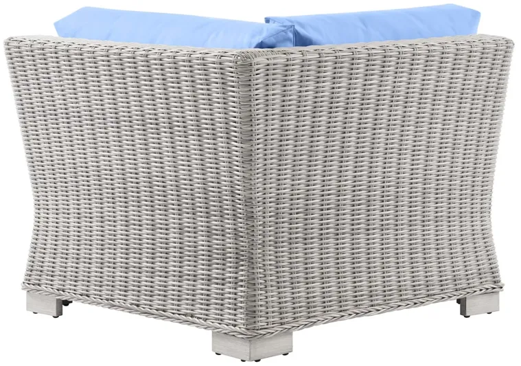 Conway Outdoor Patio Wicker Rattan Corner Chair