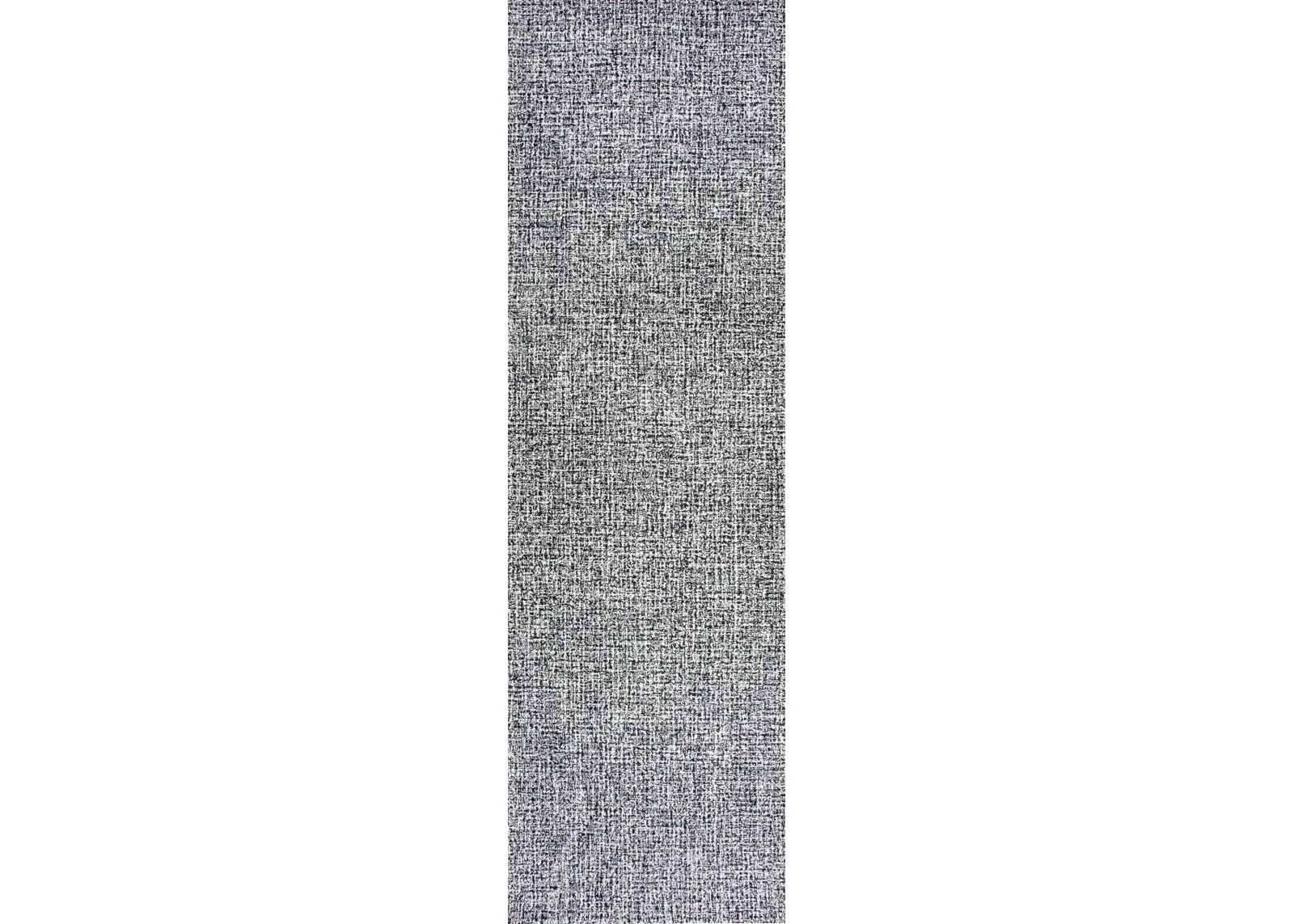 Brindleton Black/White Tweed Wool 2'6" x 8' Runner Rug