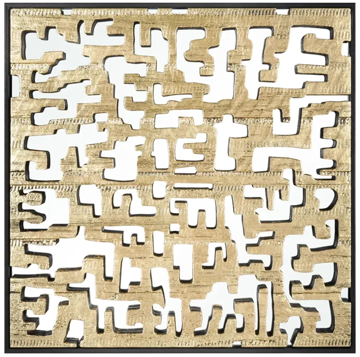 Mapped Dimensional Wall Art - Gold