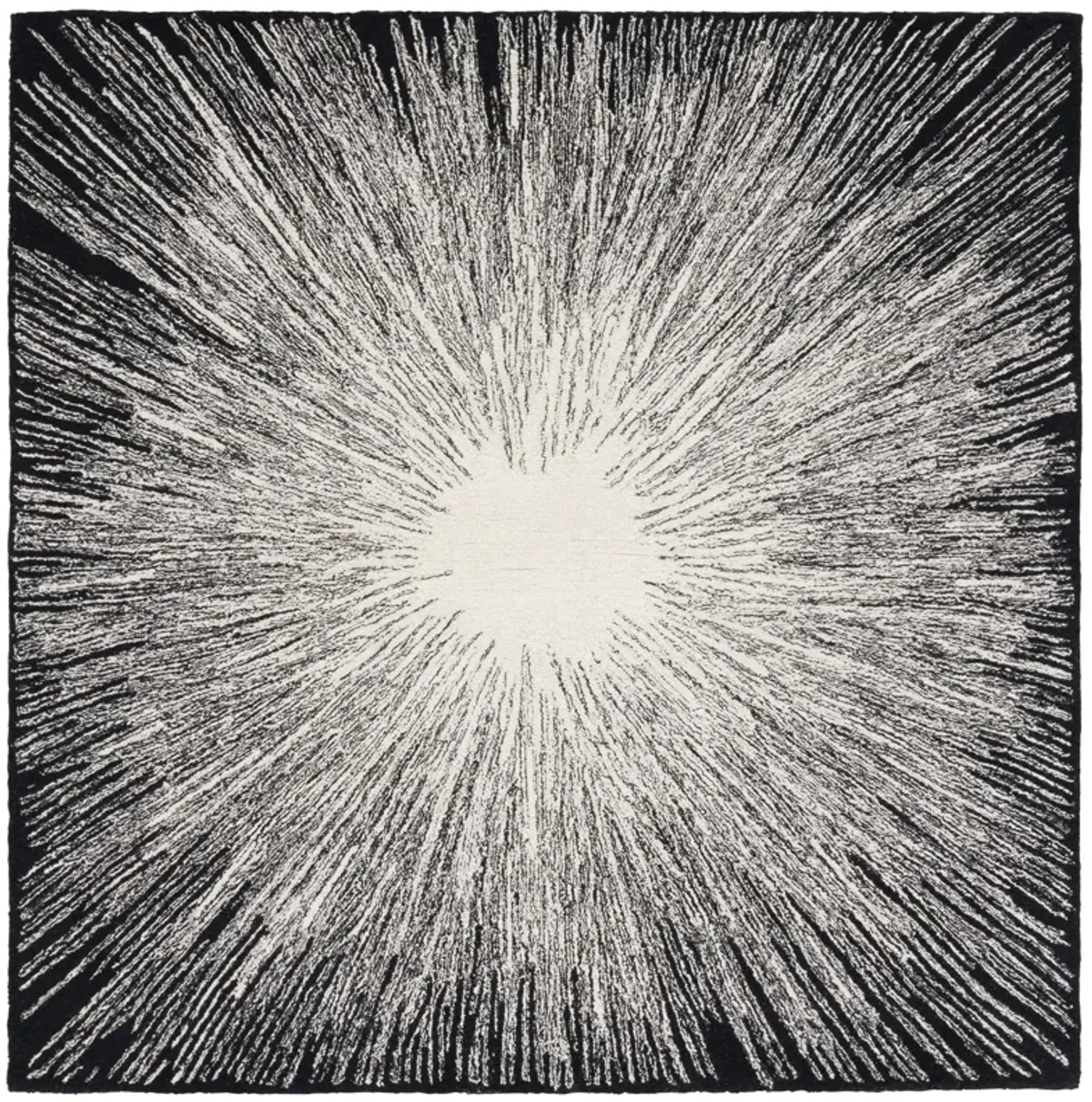 ABSTRACT Hand Tufted 6' x 6' Square area rug