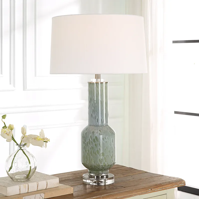 Imperia Aqua Gray Table Lamp