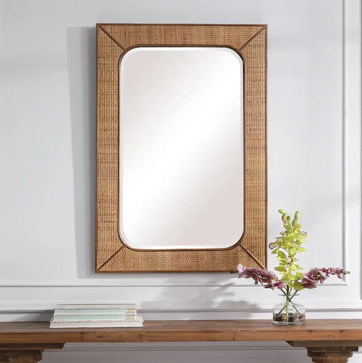 Tahiti Rattan Mirror