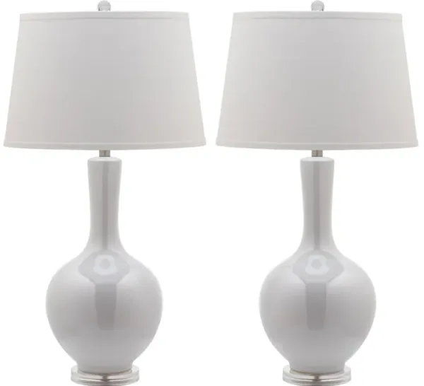 Blanche Gourd Lamp - Set of 2