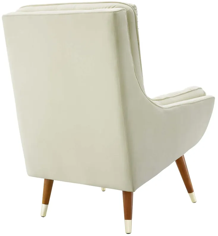 Suggest Button Tufted Performance Velvet Lounge Chair