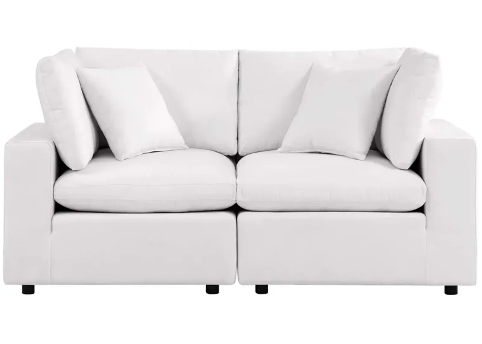 Commix Outdoor Overstuffed Outdoor Patio Loveseat