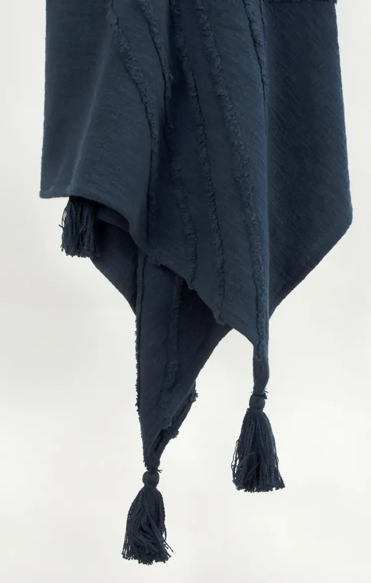 Geometric Dark Blue Throw