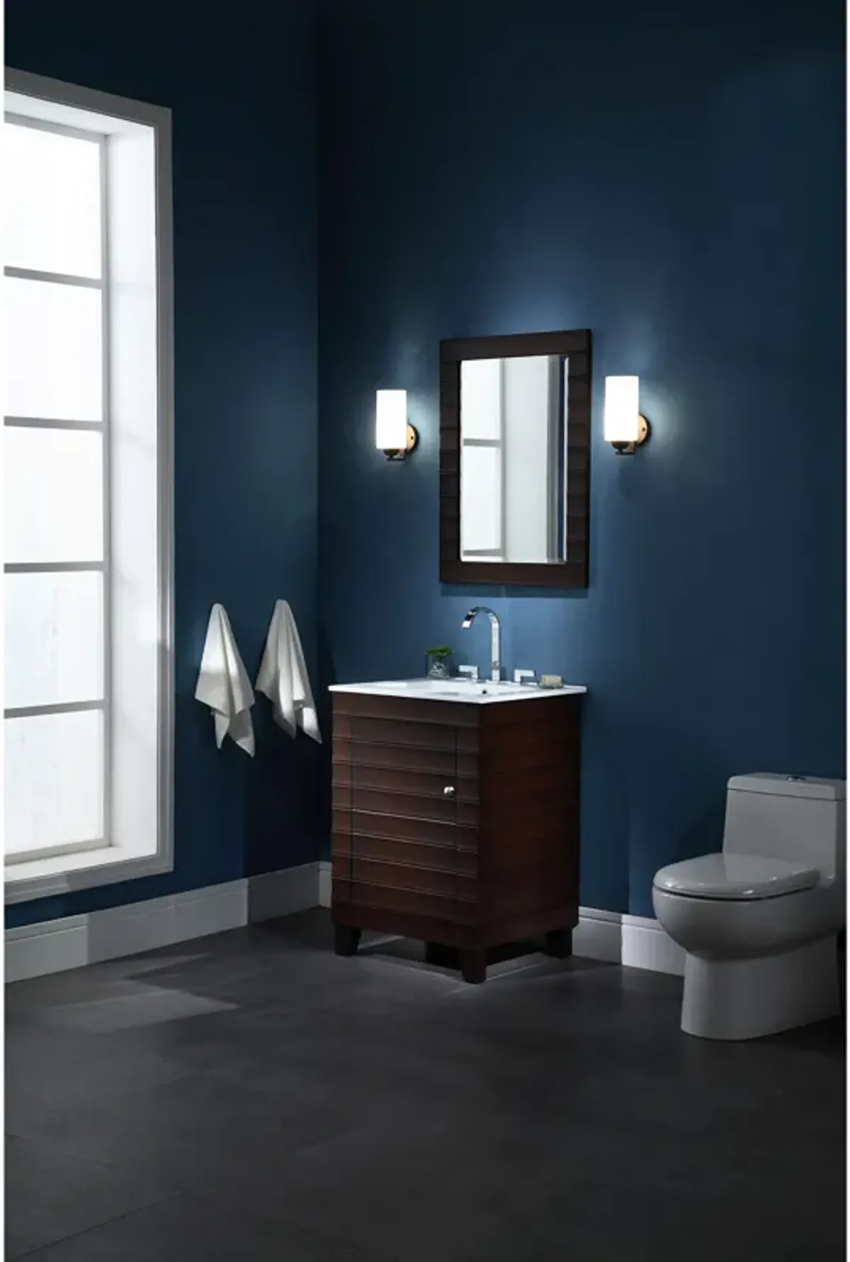 Wave 24-inch Vanity - Dark Espresso