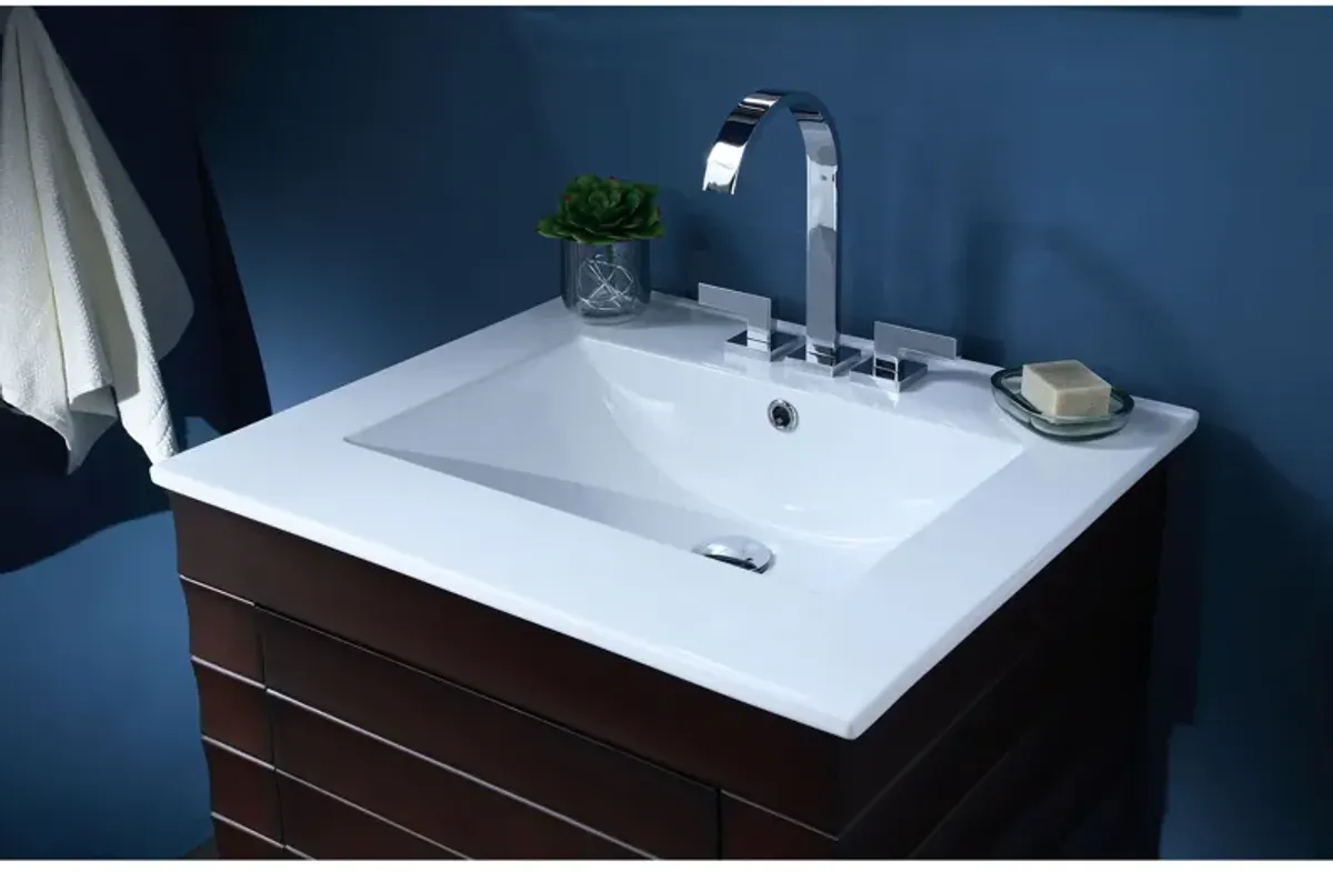 Wave 24-inch Vanity - Dark Espresso