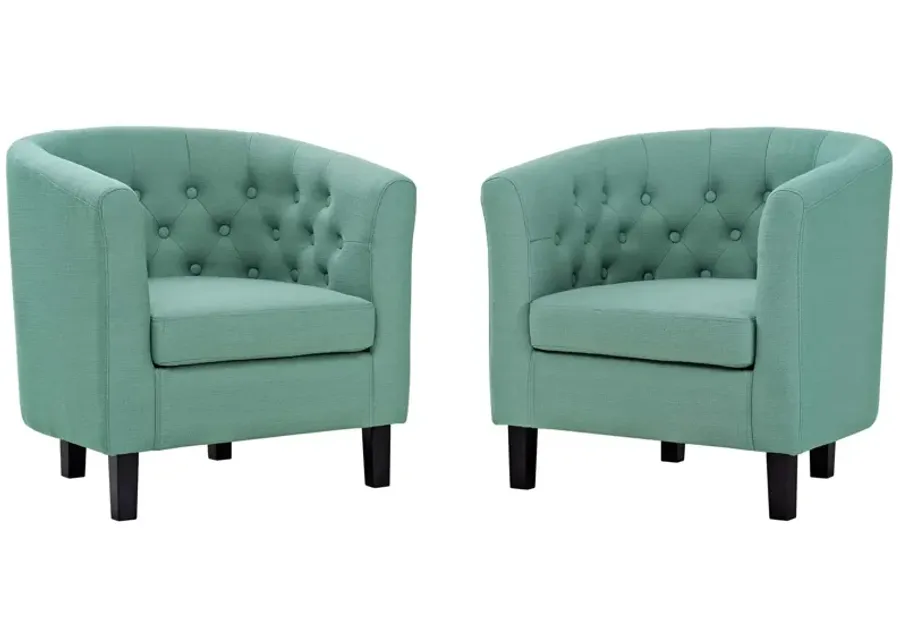 Prospect 2 Piece Upholstered Fabric Armchair Set