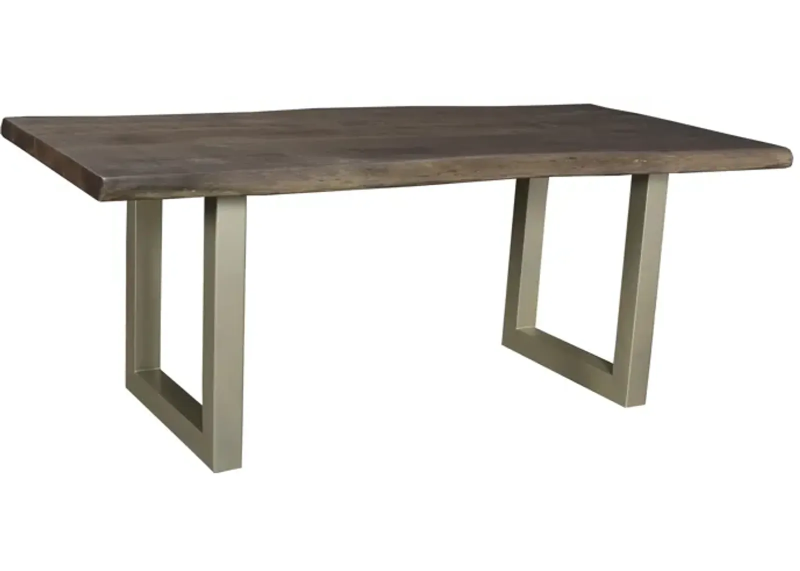 TAJ Dining Table - Vinegar Matte Top/ U Tube Metal Base