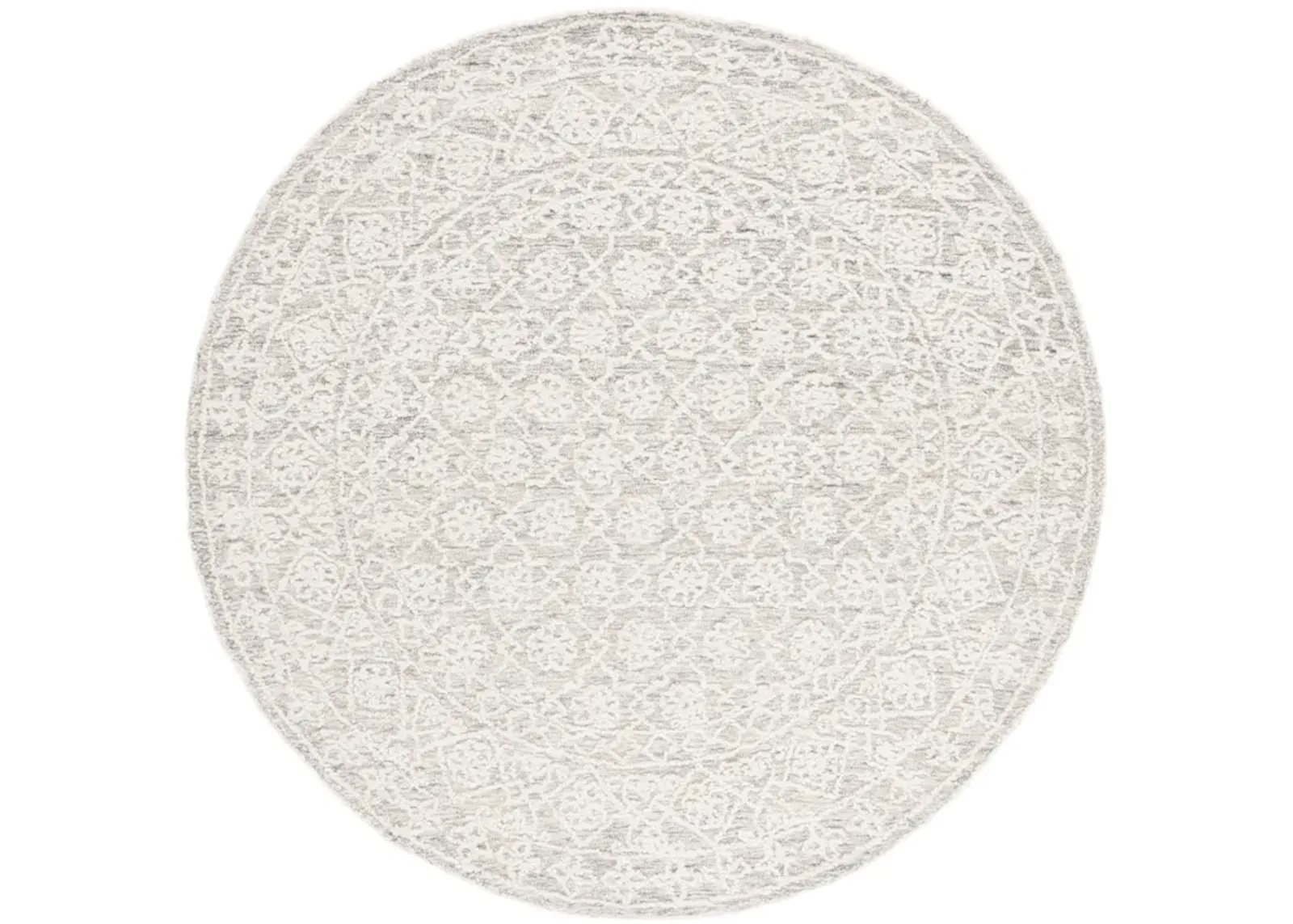 EBONY 208 GREY  6' x 6' Round Round Rug