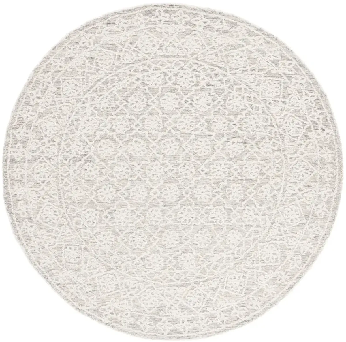 EBONY 208 GREY  6' x 6' Round Round Rug