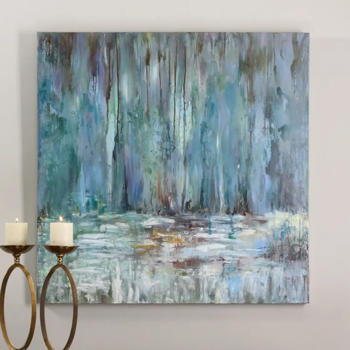 Blue Waterfall Art