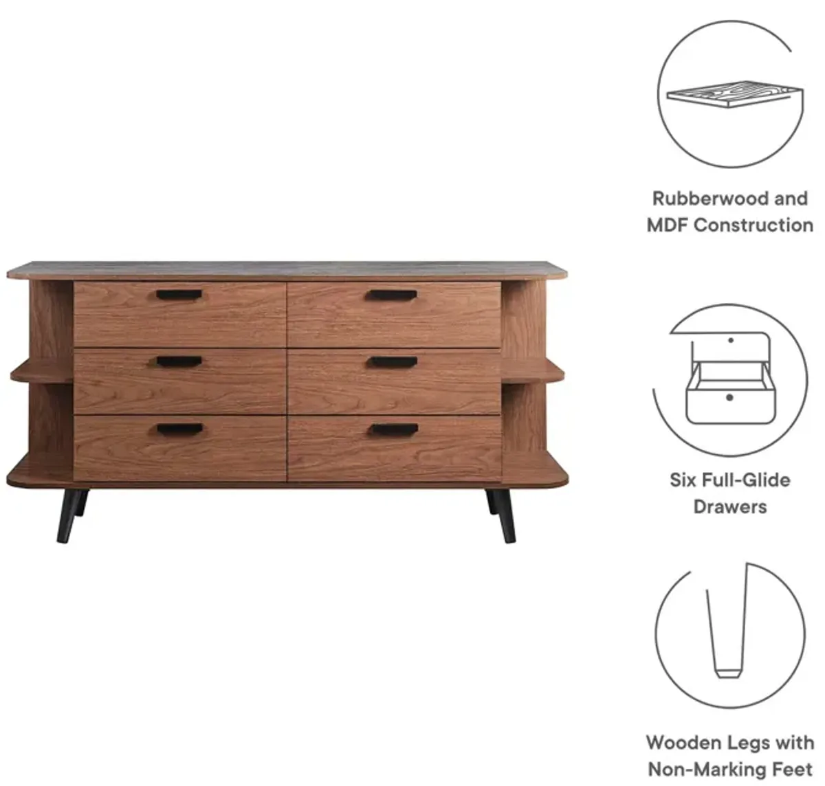 Langston Open Display Storage Sideboard