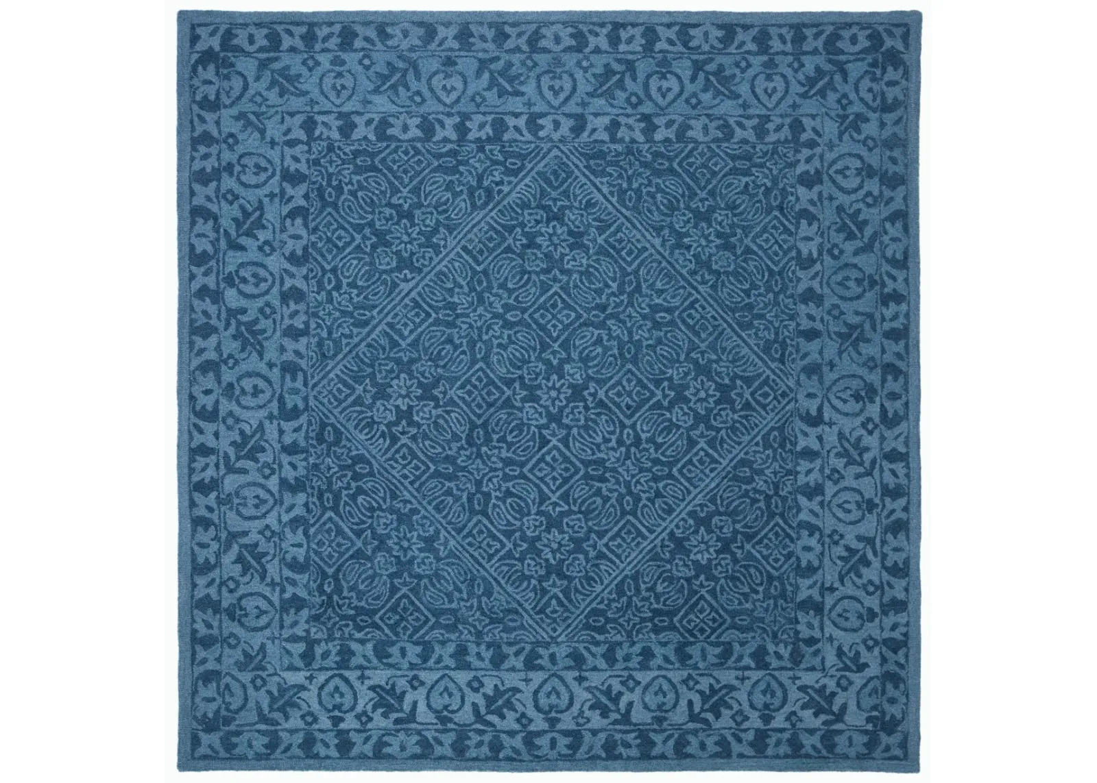 DIP DYE 151 NAVY BLUE 9' x 9' Square Square Rug