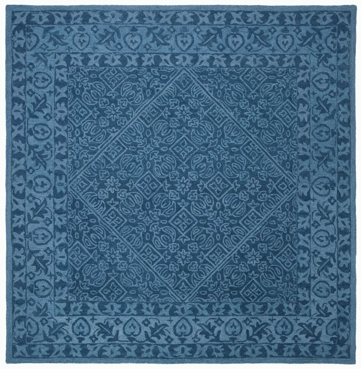 DIP DYE 151 NAVY BLUE 9' x 9' Square Square Rug