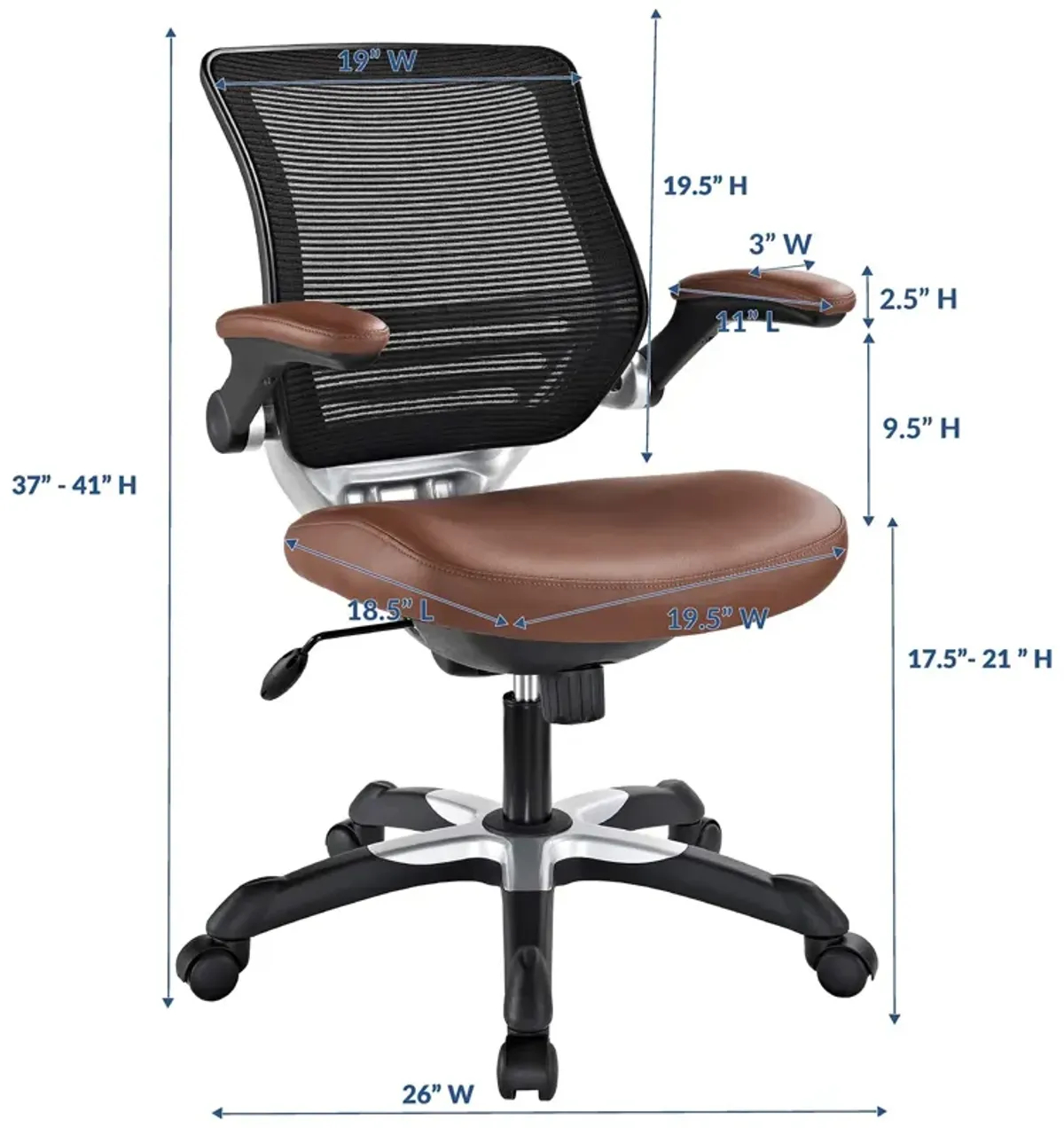 Edge Vinyl Office Chair