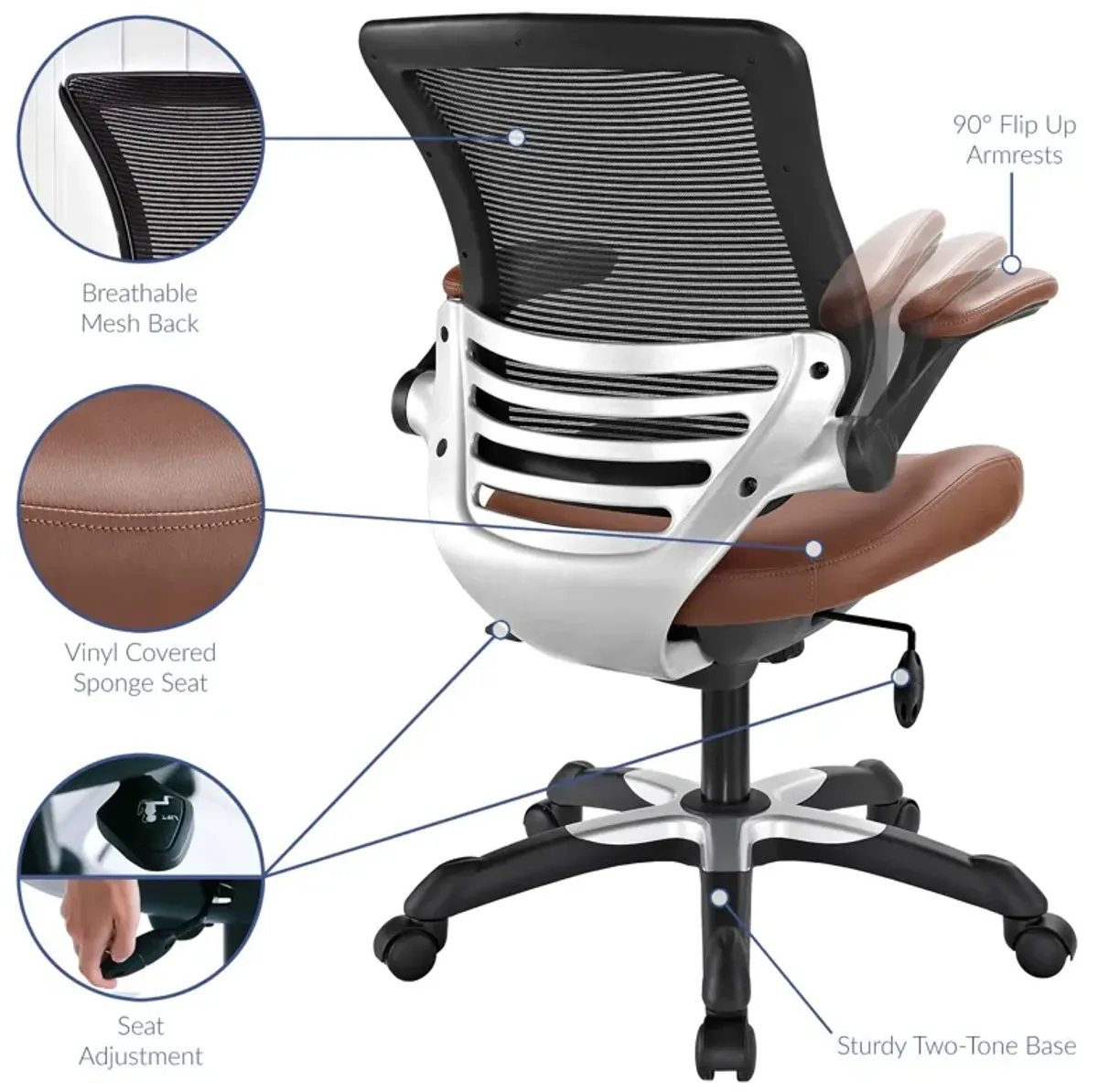 Edge Vinyl Office Chair