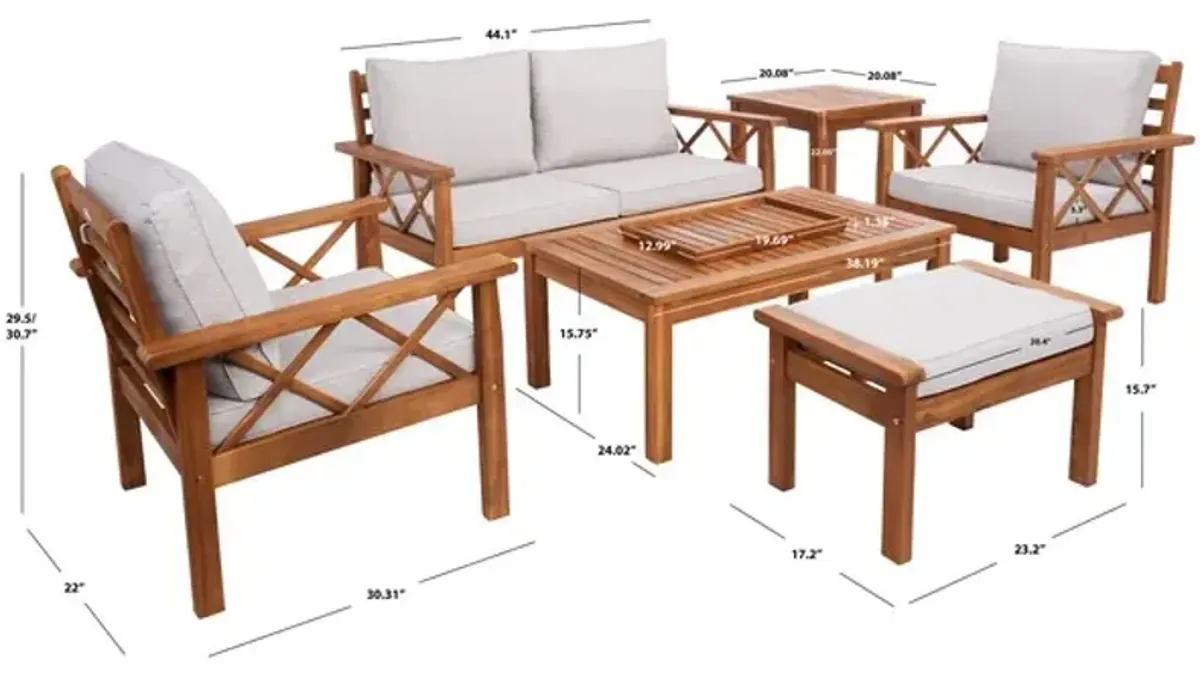 LOANNA 6PC OUTDOOR LIVING SET