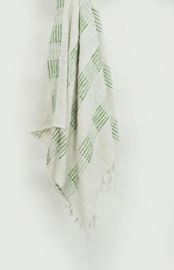 Stripe Green Throw