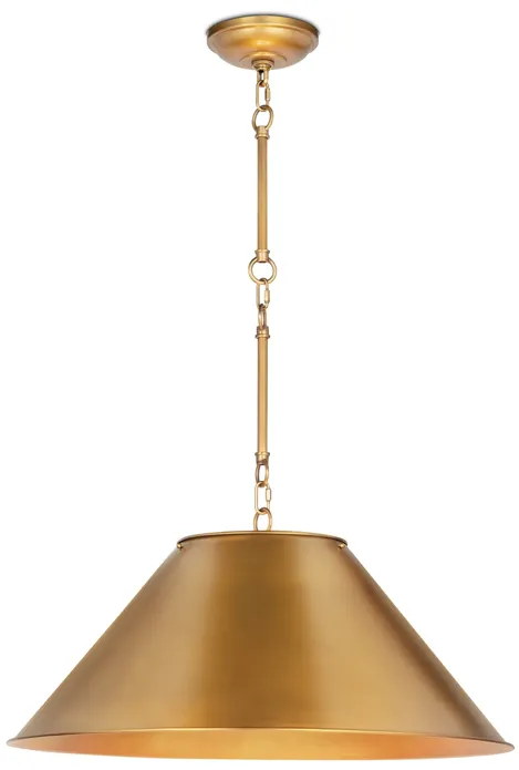 Reese Natural Brass Pendant 