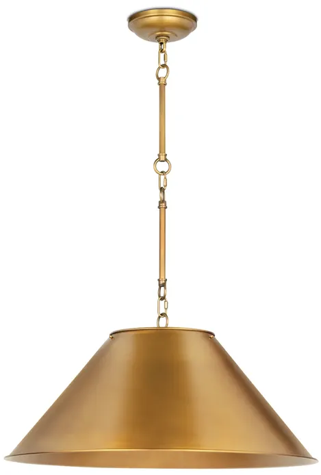 Reese Natural Brass Pendant 