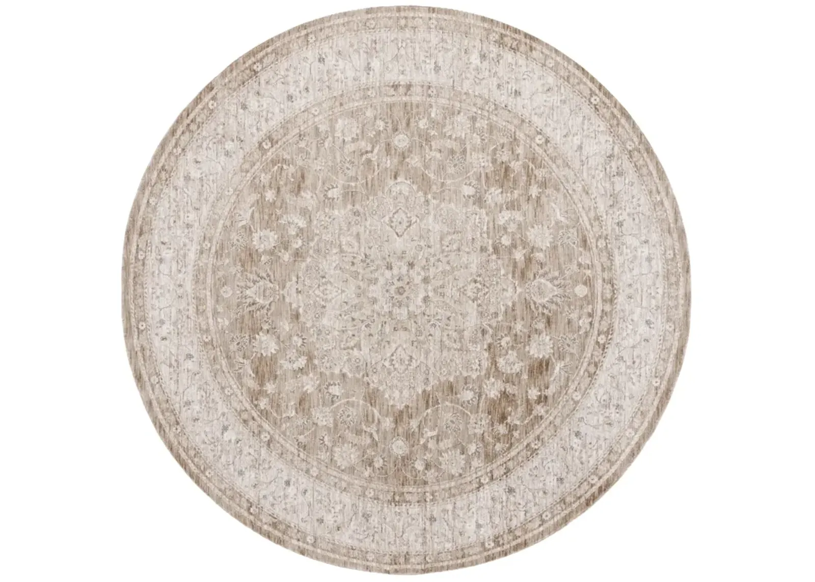 MASON 114 BEIGE  6'-3' x 6'-3' Round Round Rug