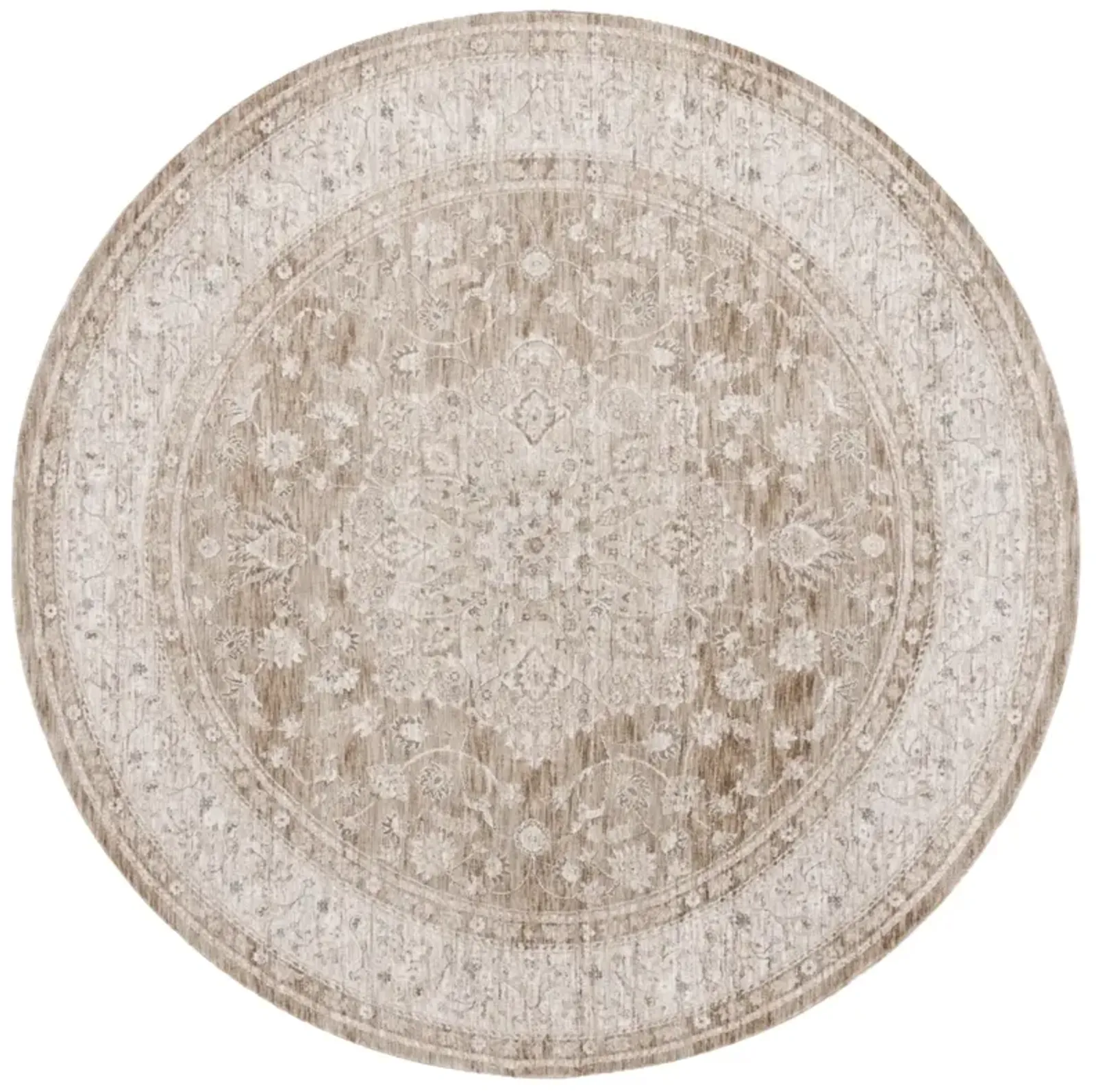 MASON 114 BEIGE  6'-3' x 6'-3' Round Round Rug