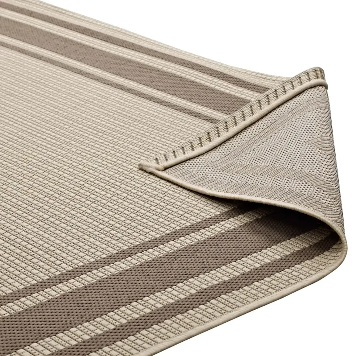 Rim Solid Border 5x8 Indoor and Outdoor Area Rug